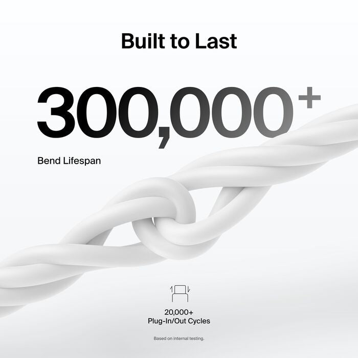 Belkin BoostCharge Lightning to USB-C Cable (1M) - White (CAA021FQ1MWH), 3A/15W, 480MBPS, 300K+ Bends, Apple iPhone, MFI-Certified, 2 Years Warranty