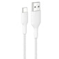 Belkin BoostCharge Pro Braided USB-C to USB-A Cable (1M) - White (CAB022fq1MWH), 3A/15W, 480Mbps, 350K+ Bends, Apple,USB-IF Certified,2 Years Warranty