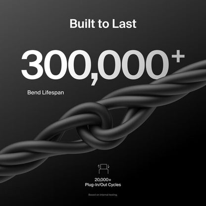 Belkin BoostCharge USB-C to USB-C Cable (2M) - Black (CAB023FQ2MBK), 3A/60W, 480Mbps, 300K+ Bends,Â  Apple iPhone ,USB-IF Certified,2 Years Warranty