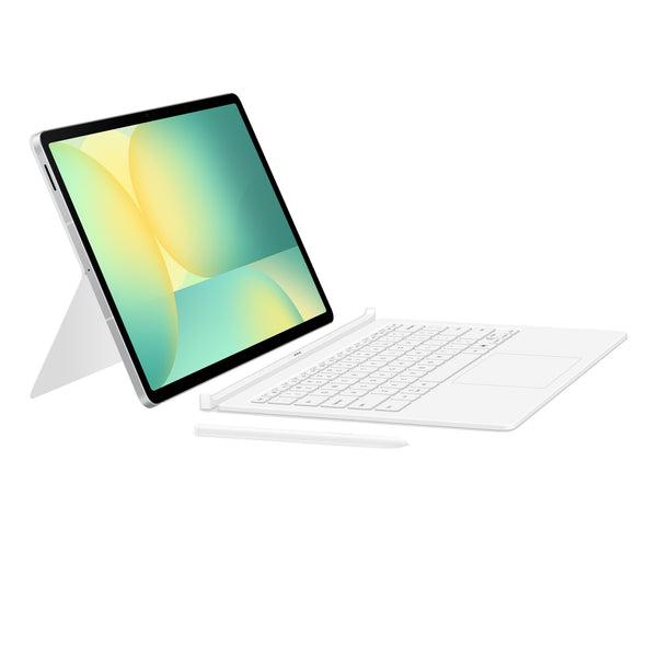 Samsung Galaxy Tab S10 FE+ Book Cover Keyboard with Trackpad - White(EF-DX625UWEGWW), Magnetic, Effortless Comes In 150Â°, AI Key, 6 Months Warranty
