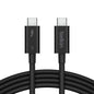 Belkin Connect Thunderbolt 5 USB-C to USB-C Cable (1M) - Black (INZ005fq1MBK), 5A/240W, 80Gbps, 8K or 4K@540Hz, Durable, 2 Years Warranty