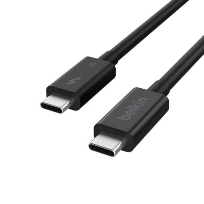 Belkin Connect Thunderbolt 5 USB-C to USB-C Cable (1M) - Black (INZ005fq1MBK), 5A/240W, 80Gbps, 8K or 4K@540Hz, Durable, 2 Years Warranty