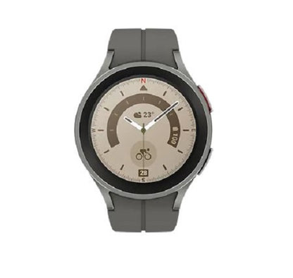 Samsung Galaxy Watch5 Pro Bluetooth (45mm) - Grey Titanium(SM-R920NZTAXSA)*AU STOCK*, 1.4', Super AMOLED, 1.5GB/16GB, 590mAh, 2 Years Warranty