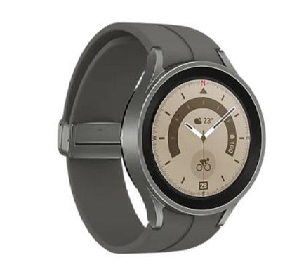 Samsung Galaxy Watch5 Pro Bluetooth (45mm) - Grey Titanium(SM-R920NZTAXSA)*AU STOCK*, 1.4', Super AMOLED, 1.5GB/16GB, 590mAh, 2 Years Warranty