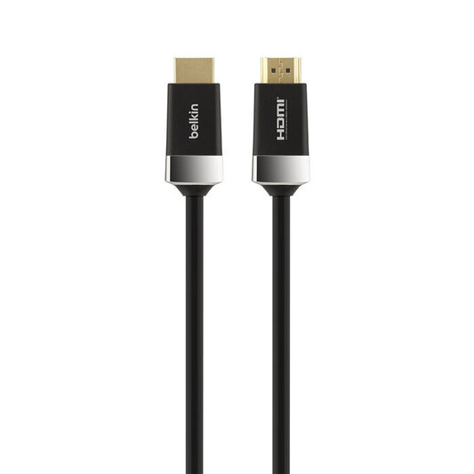 Belkin Advanced Series High Speed w/Ethernet HDMI Cable 4K/Ultra HD Compatible (2M) - Black(AV10050bt2M), 18Gbps Bandwidth, 2 Years Warranty