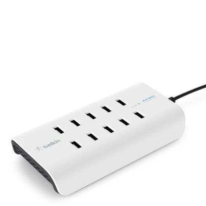 Belkin 10-Port USB Charging Station / Hub 10xUSB-A Ports(2.4Amps),Intelligent Ch