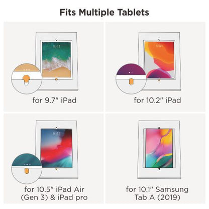 Brateck Anti-theft Countertop Tablet Kiosk Stand 9.7'/10.2' iPad, 10.5' iPad Air/iPad Pro, 10.1' Samsung Galaxy TAB A (2019) (LS)