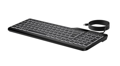 HP 405 Multi-Device Backlit Wired Keyboard Removable USB-C® cable with USB-A Sl