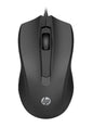 HP Wired Desktop 100 Mouse 1200dpi 3 Buttons Wired USB-A Connector Precise Red Optical Sensor 1.2M Cable Length Black 1YR WTY