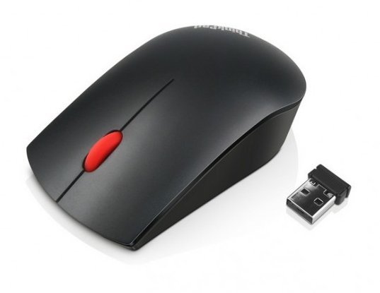 LENOVO Essentials Compact Wireless Mouse - 2.4 GHz Wireless via Nano USB, 1000 D