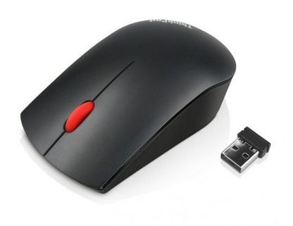 LENOVO Essentials Compact Wireless Mouse - 2.4 GHz Wireless via Nano USB, 1000 D