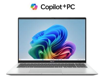 ASUS Vivobook 16 16'AMD RYZEN AI 5 330  WUXGA (1920 x 1200) 16:10 aspect ratio DDR5 16G 512G Cool Silver Win11 Home 1.9kg 1yr wty Notebok~Q3