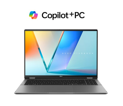 ASUS Vivobook 16 Flip 16' INTEL CORE ULTRA 7 258V 3K (2880x1800) OLED 16:10 LPDDR5X 32GB 1TB PCIEG4 Matte Grey Win11 Pro ~47TOPS Co-pilot+ Notebook