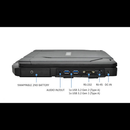 DURABOOK S14I, 14' FHD, IntelÂ® Coreâ„¢ Ultra 5 125U, Windows 11, 16GB RAM, 512GB PCIe SSD,Wi-Fi 7, Bluetooth v5.4, 2MP Front Camera, 3 year Warranty