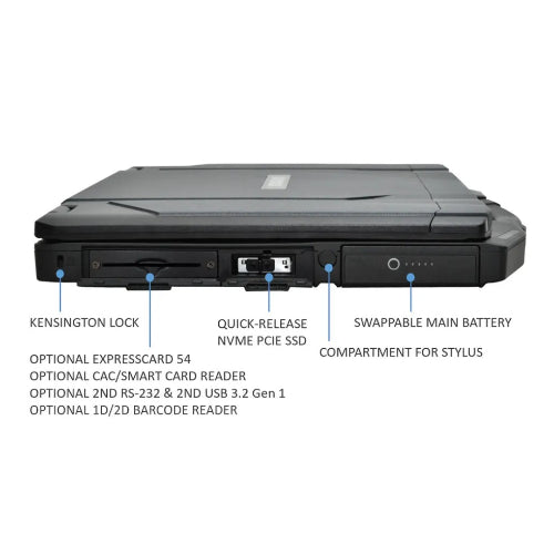 DURABOOK S14I, 14' FHD, IntelÂ® Coreâ„¢ Ultra 5 125U, Windows 11, 32GB RAM, 512GB PCIe SSD,Wi-Fi 7, Bluetooth v5.4, 2MP Front Camera, 3 year Warranty