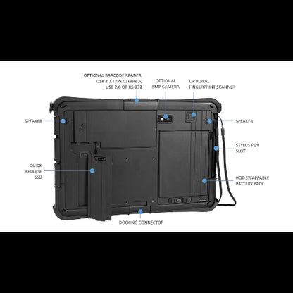DURABOOK U11, 11.6' FHD, IntelÂ® Coreâ„¢ i5-1230U, Windows 11, 8GB RAM, 256GB PCIe SSD,Wi-Fi 6E, Bluetooth v5.3, 2MP Front Camera, 3 year Warranty