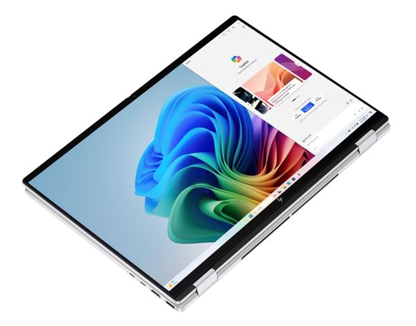 HP OmniBook X Flip 16' 3K OLED TOUCH Intel U5-226V 16GB DDR5 512GB SSD Windows 11 Home Arc 130V GPU CoPilot+ PC NPU 40 TOPS WIFI7 1yr OS 1.8kg