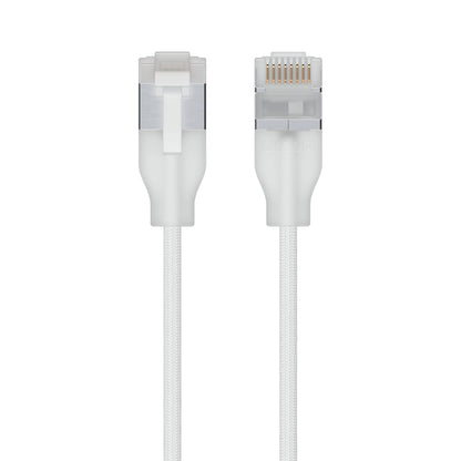 Ubiquiti UniFi Premium Patch Cable,0.3M, White, Ultra-Thin Braided Patch Cable, Designed Optimized 10GbE Networking