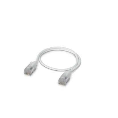 Ubiquiti UniFi Premium Patch Cable,1M, White, Ultra-Thin Braided Patch Cable, Designed Optimized 10 GbE Networking