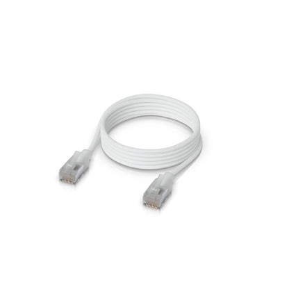 Ubiquiti UniFi Premium Patch Cable,1M, White, Ultra-Thin Braided Patch Cable, Designed Optimized 10 GbE Networking