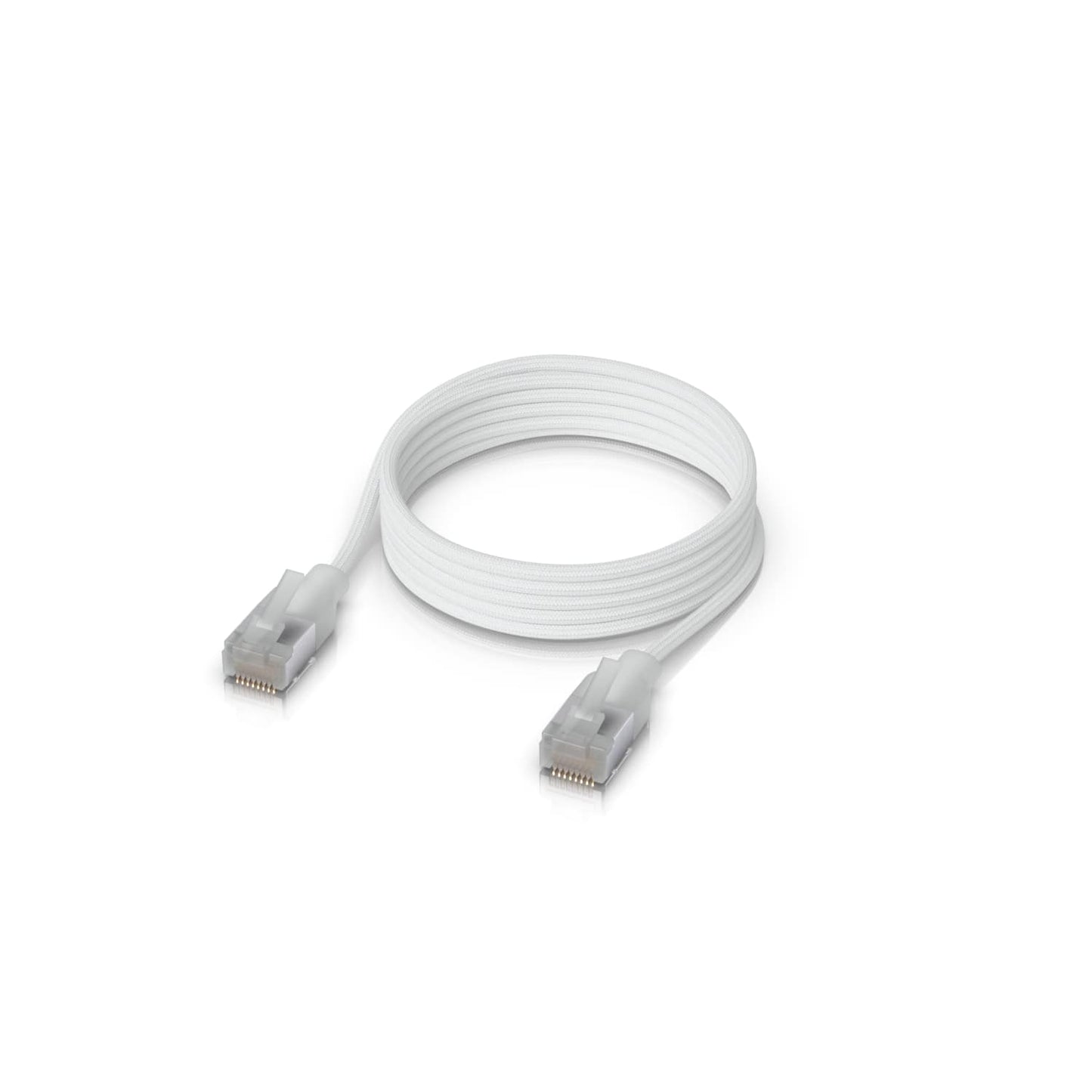Ubiquiti UniFi Premium Patch Cable,2M, White, Ultra-Thin Braided Patch Cable, Designed Optimized 10 GbE Networking
