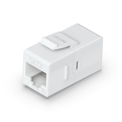 Ubiquiti Cat6 Keystone Coupler, 12-Pack, White, Pass-Through Cat6 Keystone Coupler For Connecting Pre-Terminated Ethernet Cables Seamlessly.