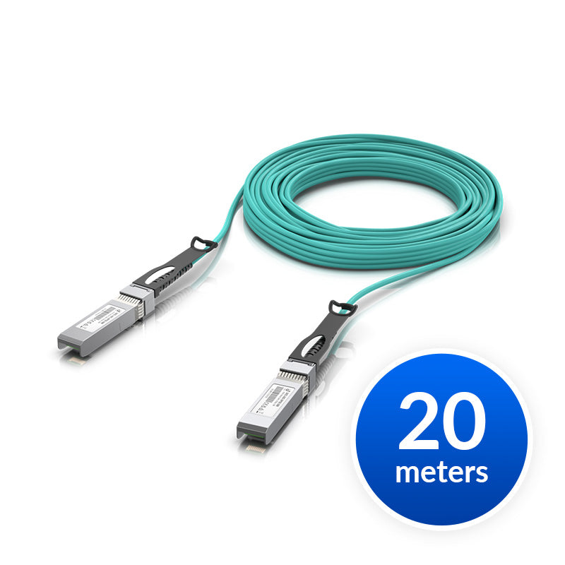 Ubiquiti 10 Gbps Long-Range DAC, 20m Length, Long-range SFP+ Direct Attach Cable