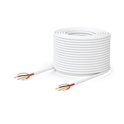 Ubiquiti Door Lock Relay Cable, 500-foot (152.4 m) Spool of Two-pair, low-voltage Cable, 36V DC, Solid bare copper,White