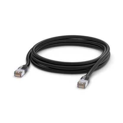 Ubiquiti UniFi Patch Cable Outdoor 3M Black, Single Unit All-weather, RJ45 Ether