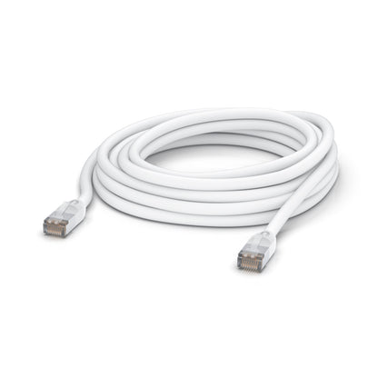 Ubiquiti UniFi Patch Cable Outdoor 8M White, Single Unit, All-weather, RJ45 Ethe