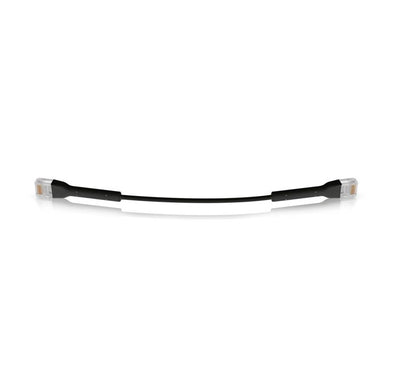 Ubiquiti UniFi Patch Cable Single Unit, 1m, Black, End Bendable to 90 Degree, RJ45 Ethernet Cable, Cat6, Ultra-Thin 3mm Diameter