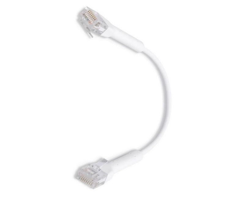 Ubiquiti UniFi Patch Cable Single Unit, 5m, White, End Bendable to 90 Degree, RJ
