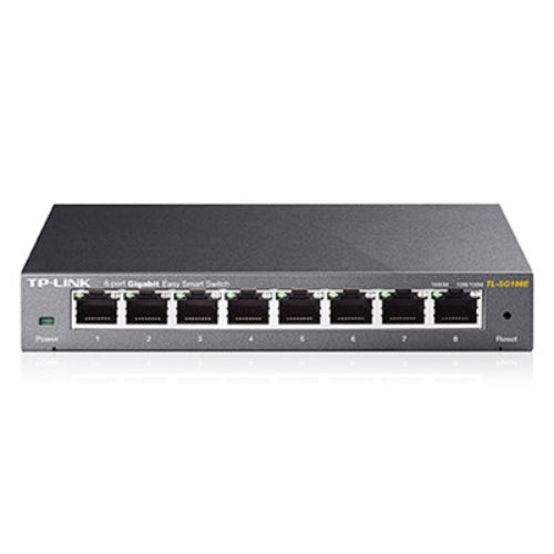 TP-Link TL-SG108E 8-Port Gigabit Easy Smart Switch Provides network monitoring,