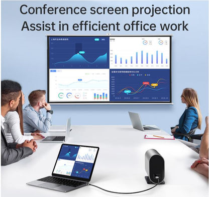 Oxhorn USB C to HDMI 2.0 3m cable 4K@60Hz Aluminum plugs black Support HDCP 1.4