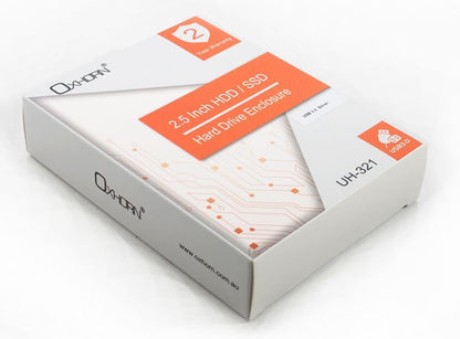 Oxhorn USB 3.0 USAP 2.5? SATA HDD SSD Enclosure Silver USB3.0 Cable (included) 2