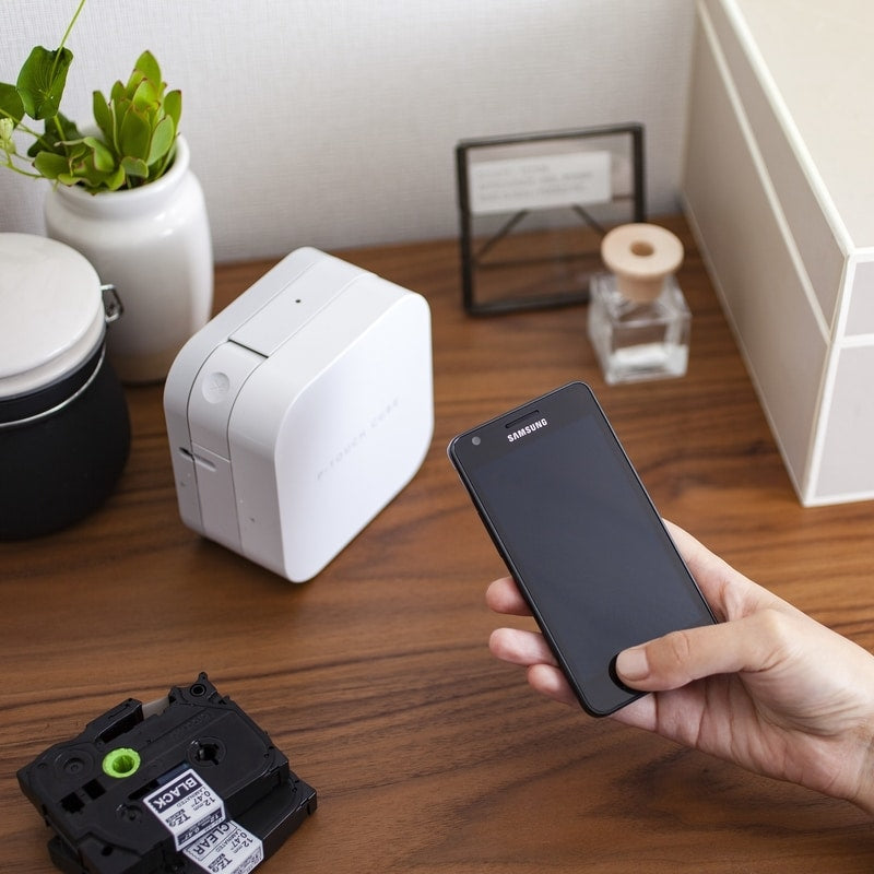 Brother PT-P300BT Smartphone Dedicated Label Maker 3.5mm-12mm TZE Tape Model