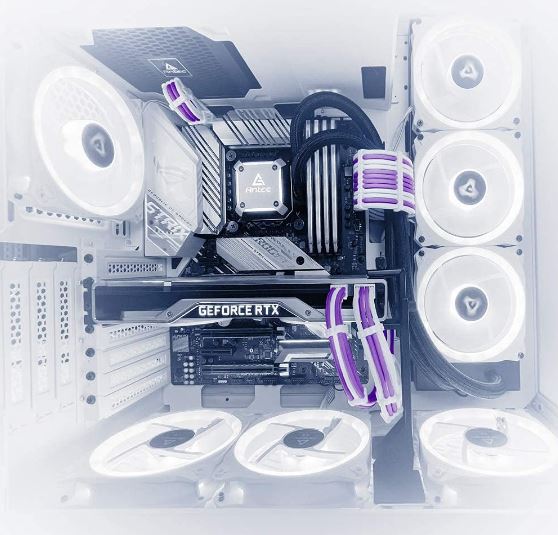 Antec PSU -  Sleeved Extension Cable Kit V2 - Purple / White. 24PIN ATX, 4+4 EPS, 8PIN PCI-E, 6PIN PCI-E, Compatible with Standard PSU (LS)