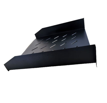 LDR Cantilever 2U 275mm Deep Shelf Recommended for 19' 450/550mm Deep Cabinet - Black Metal Contruction