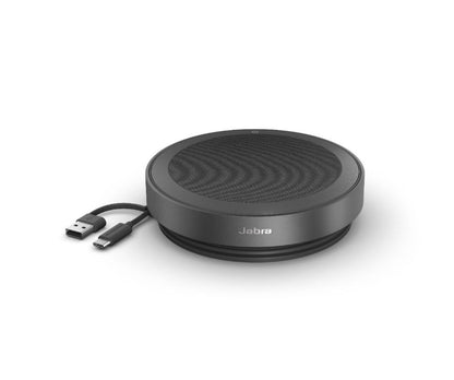 Jabra Speak2 75 w. Link 380a MS USB-A Link-USB-A and USB-C Integrated Cable USB & Bluetooth Speakerphone, 32 Hours of Wireless Use