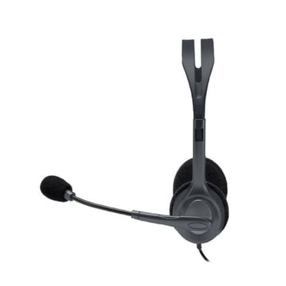 Logitech H111 Strereo Headset (Single 3.5mm Jack) Cable length: 7.71 ft (2.35 m)