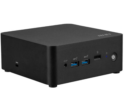 MSI Cubi NUC 1M-017BAU miniPC barebone, Black Intel Core 3-100U DDR5 2*M.2 2*HDMI 2*TBT 2*LAN Wifi6 Card Reader Switch Cable 3Y