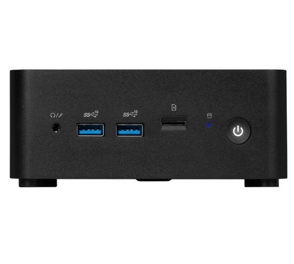 MSI Cubi NUC 1M-017BAU miniPC barebone, Black Intel Core 3-100U DDR5 2*M.2 2*HDMI 2*TBT 2*LAN Wifi6 Card Reader Switch Cable 3Y