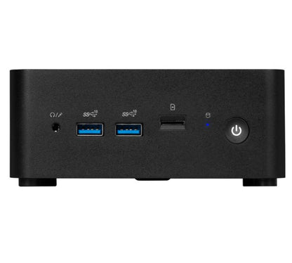 MSI Cubi NUC 1M-017BAU miniPC barebone, Black Intel Core 3-100U DDR5 2*M.2 2*HDMI 2*TBT 2*LAN Wifi6 Card Reader Switch Cable 3Y