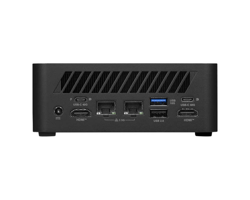 MSI Cubi Z AI 8M with Hawk Point R9, Ryzen 9 8945HS/Up to DDR5/dTPM/2*M.2/2*HDMI/2*USB C 4.0/4*Display/2*LAN/Wifi6E/Card Reader/Power Switch Cable/3Y