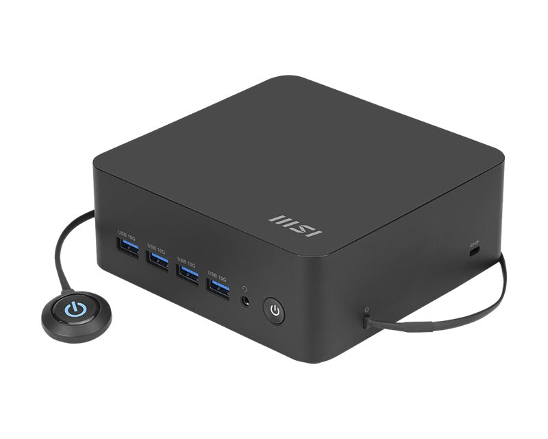 MSI Cubi Z AI 8M with Hawk Point R7,Ryzen 7 8845HS/Up to DDR5/dTPM/2*M.2/2*HDMI/2*USB C 4.0/4*Display/2*LAN/Wifi6E/Card Reader/Power Switch Cable/3Y