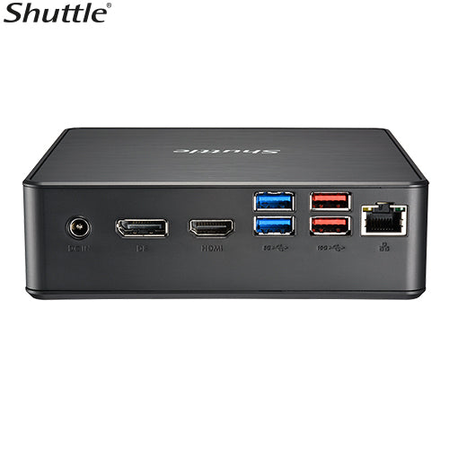 Shuttle NC40U Slim Mini PC, 1L Barebone - Celeron 7305, HDMI, DP, VGA, RJ45, LAN, 2xDDR4, 2.5' HDD/SSD, VESA mount