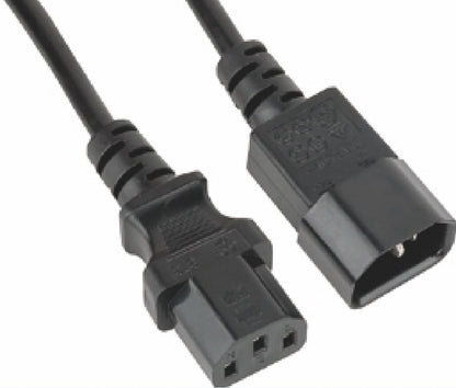 Astrotek Power Extension Cable 2m - Male to Female Monitor to PC or PC/UPS to De