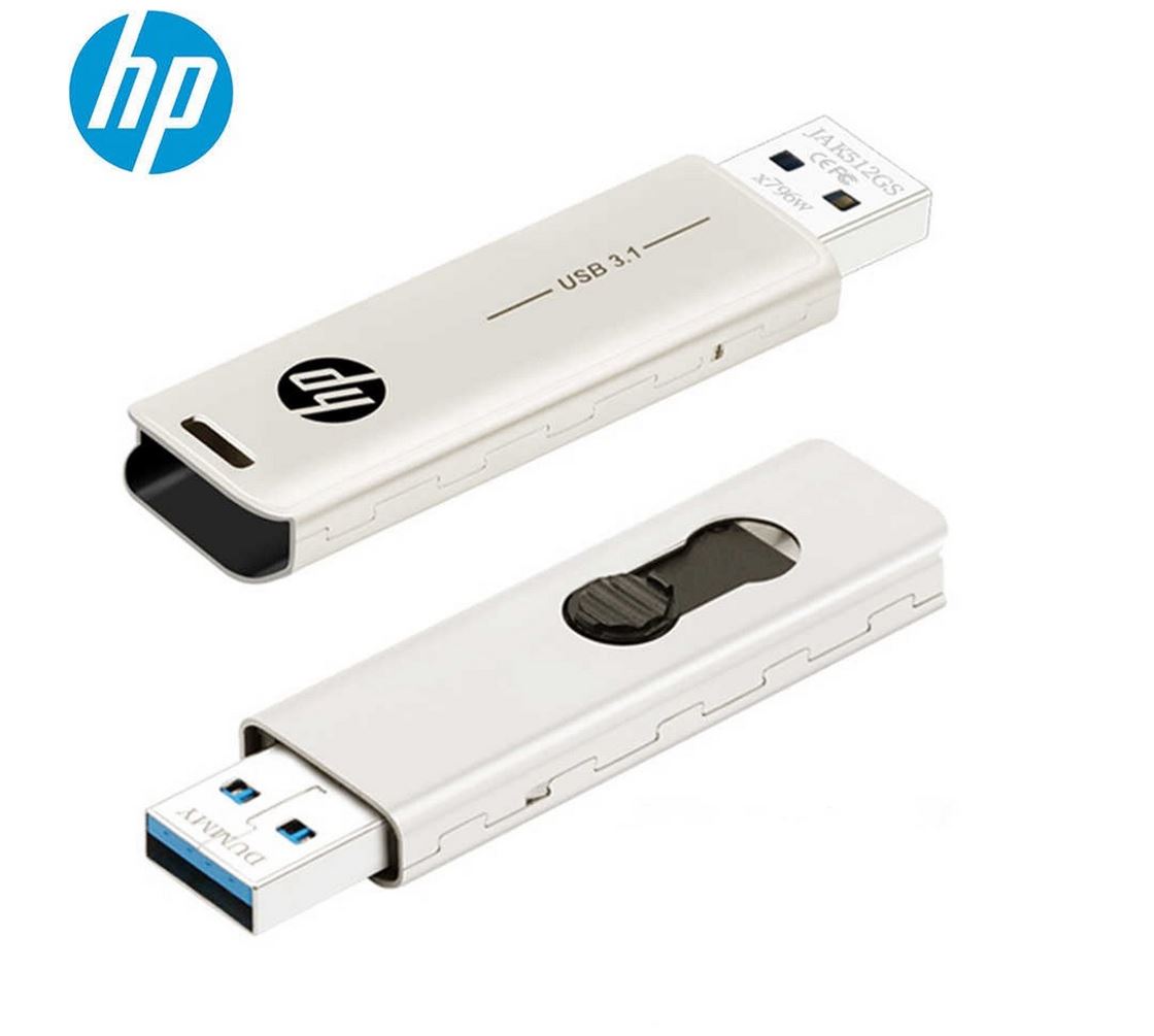 HP X796W 64GB USB 3.1 Type-A 70MB/s Flash Drive Memory Stick Thump Key 0°C to 6