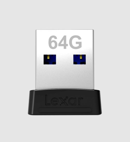 Lexar S47 64GB JumpDrive® Plug n Stay USB 3.1 Flash Drive, up to 250MB/s read A