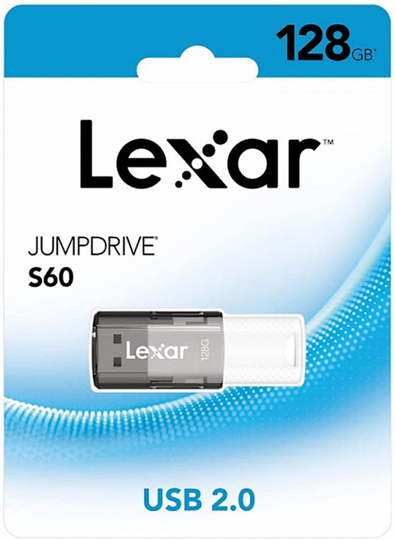 Lexar S60 128GB JumpDrive® USB 2.0 Flash Drive provides stylish, high-capacity